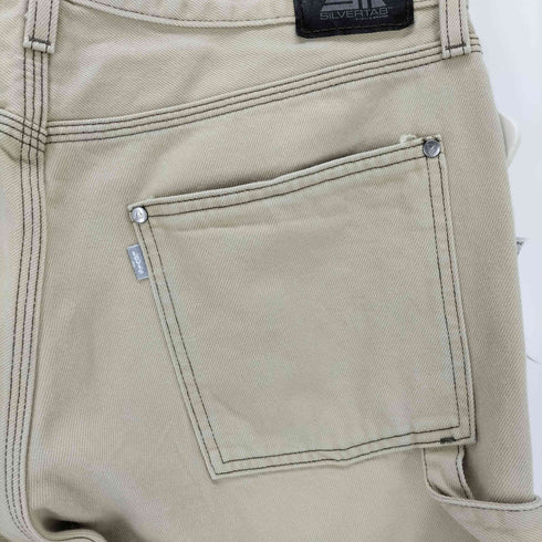 リーバイス Levis SILVERTAB バギーカーペンター ベージュ CATEGORY IS BEA メンズ W32