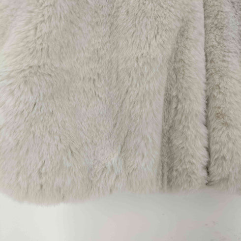 ザラ ZARA フード付きファーベスト レディース import:S