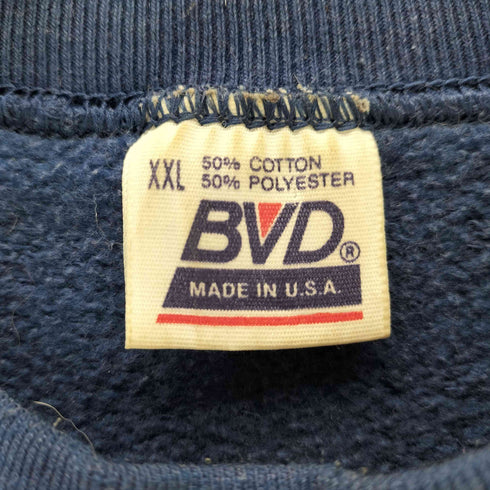 BVD USA製 クルーネックスウェット メンズ JPN:XL