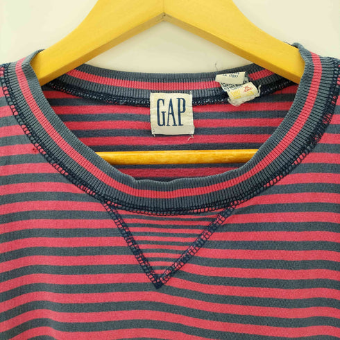 ギャップ Gap L/S ボーダー柄クルーネックTシャツ メンズ JPN:M