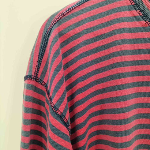 ギャップ Gap L/S ボーダー柄クルーネックTシャツ メンズ JPN:M