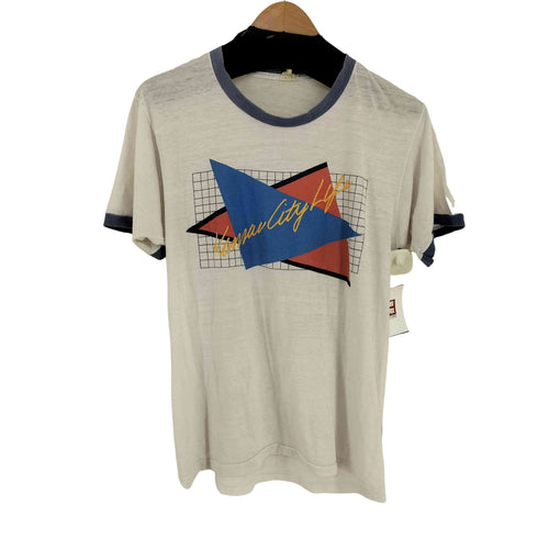 スクリーンスターズ SCREEN STARS USA製 フロントプリント リンガーTシャツ メンズ import:L