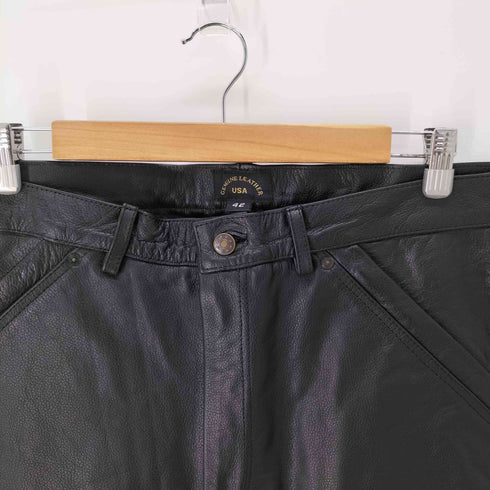 USA製 GENUINE LEATHER 本革 レザーパンツ メンズ 42