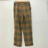 バーバリー BURBERRY 英国製 ノバチェック タックウールスラックス レディース 10 REG