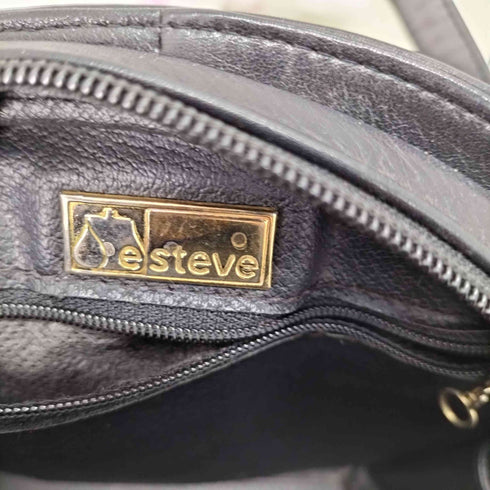 esteve レザーハンドバッグ カウレザー クロコ レディース