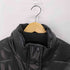 ザラ ZARA PUレザー クロップド中綿ジャケット ショート丈 レディース import:L
