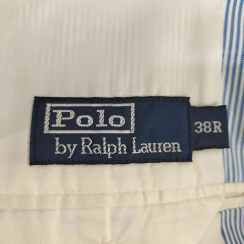 ポロバイラルフローレン Polo by RALPH LAUREN マカオ製 ストライプ テーラードジャケット メンズ 38R