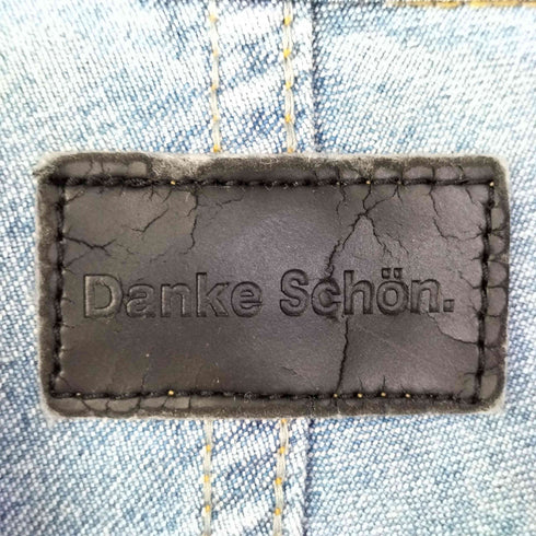 ダンケシェーン Danke Schon Big Denim Shirts クラッシュ ダメージ デニム L/S ビッグ シャツ メンズ FREE
