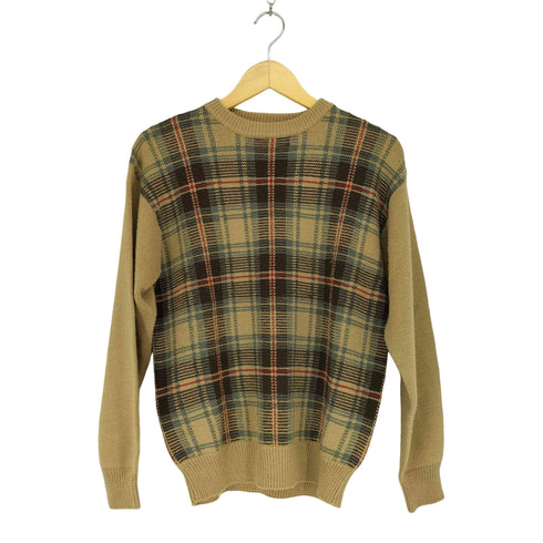 ユニクロ UNIQLO 90S OLD フロントチェックパネル切替ニット メンズ JPN:M