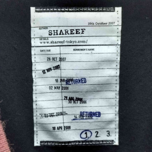 シャリーフ SHAREEF ベロアトップス メンズ JPN:1