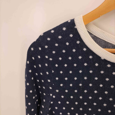 トミーヒルフィガー TOMMY HILFIGER クルーネック プルオーバーニット ドット レディース L/G