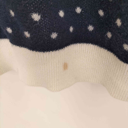 トミーヒルフィガー TOMMY HILFIGER クルーネック プルオーバーニット ドット レディース L/G