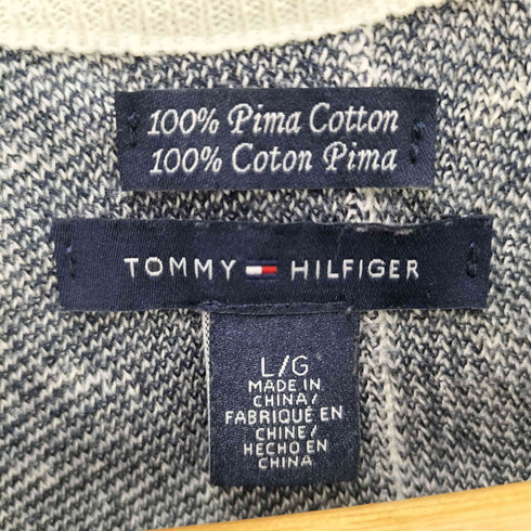 トミーヒルフィガー TOMMY HILFIGER クルーネック プルオーバーニット ドット レディース L/G