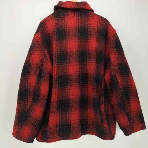 Drybak 40-50s USA製 チェック柄 ウール チンフラップ ハンティングジャケット メンズ