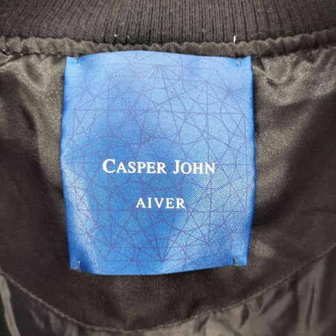 キャスパージョンアイバー CASPER JOHN AIVER 虎 同色 刺繍 サテン スカジャン メンズ JPN:M