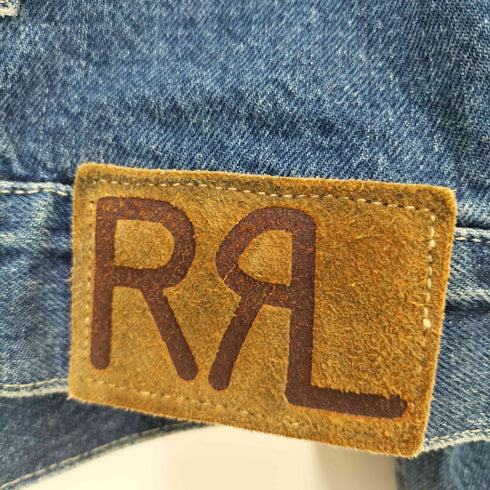 ダブルアールエルラルフローレン RRL RALPH LAUREN 90s USA製三つ星タグ デニムジャケット 裏地チェック メンズ JPN:L