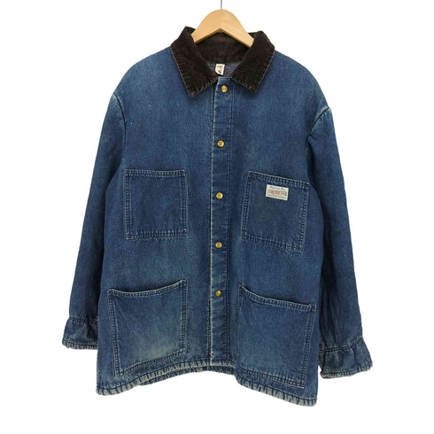 Carters 80-90s USA製 列車タグ デニム 襟 コーデュロイ カバーオール メンズ