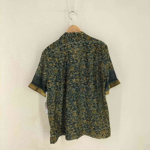 ドリスヴァンノッテン DRIES VAN NOTEN BLOCK PRINT ボタニカル オープンカラーシャツ メンズ EUR:46
