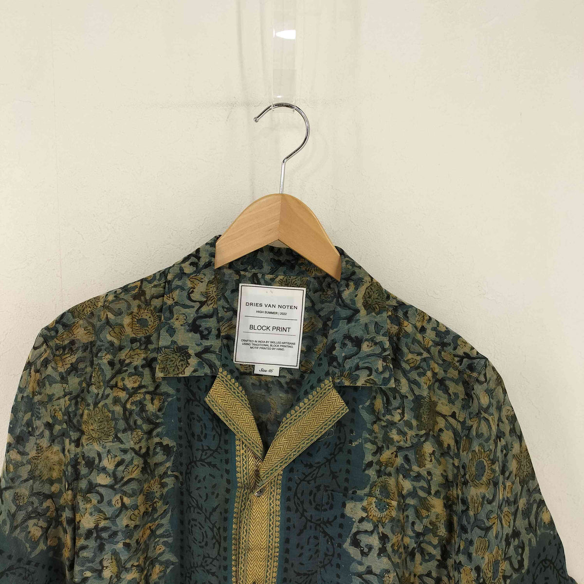 ドリスヴァンノッテン DRIES VAN NOTEN BLOCK PRINT ボタニカル 