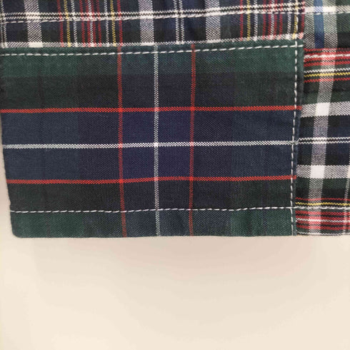 ラルフローレン RALPH LAUREN CUSTOM FIT ポニー刺繍パッチワークチェックシャツ メンズ JPN:L