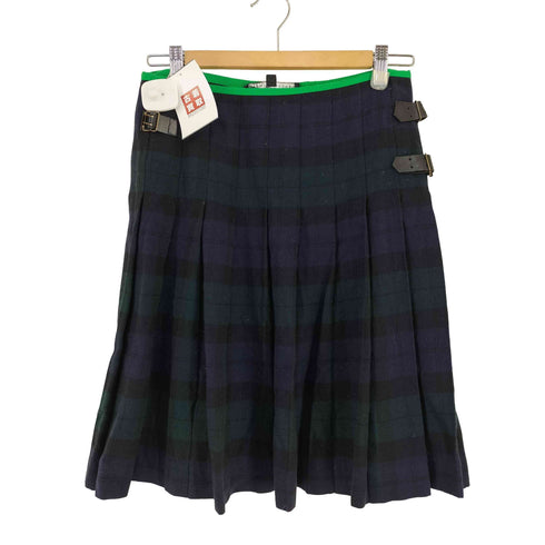 ラルフローレン RALPH LAUREN ブラックウォッチ ウール ラップスカート キルトスカート レディース 9