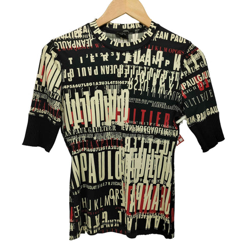 ジャンポールゴルチエフェム Jean Paul GAULTIER FEMME タイポグラフィプリント カットソー レディース EUR:40