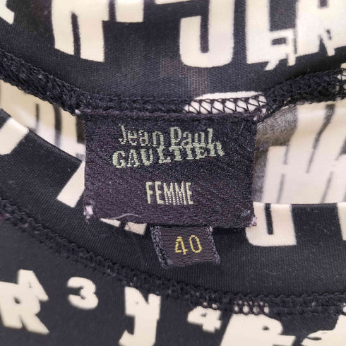 ジャンポールゴルチエフェム Jean Paul GAULTIER FEMME タイポグラフィプリント カットソー レディース EUR:40