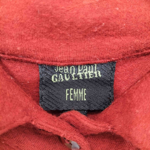 ジャンポールゴルチエフェム Jean Paul GAULTIER FEMME ボタンデザイン ロングスリーブ ポロシャツ レディース EUR:40