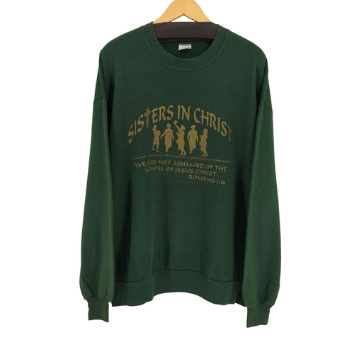 ジャージーズ JERZEES USA製 SISTER IN CHRIST クルーネックスウェット メンズ import:XL