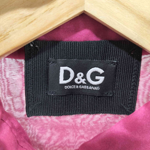 ドルチェアンドガッバーナ DOLCE&GABBANA 総シルク ボタンダウン シースルー フリル ロングスリーブ シャツ ブラウス レディース EUR:40