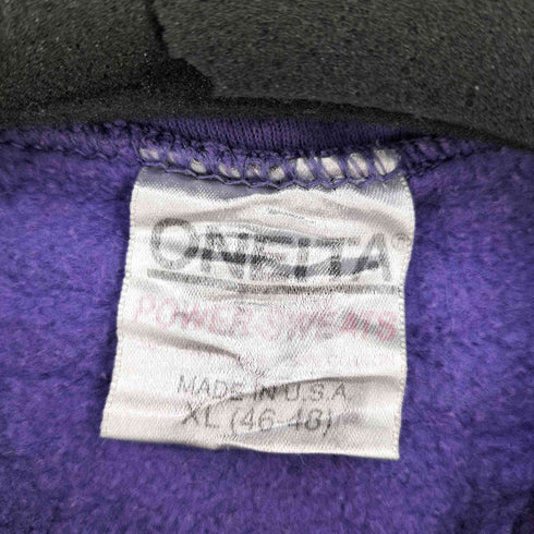 オニータ ONEITA USA製 MAINE 鹿プリント クルーネックスウェット メンズ import:XL
