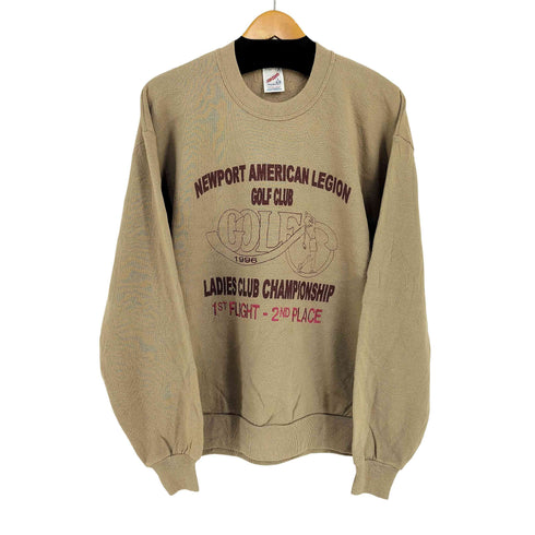 ジャージーズ JERZEES USA製 ゴルファープリント クルーネックスウェット メンズ import:L