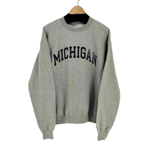 チャンピオン Champion MICHIGAN 染み込みプリント カレッジ クルーネックスウェット メンズ