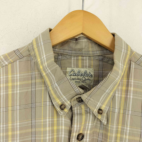 カベラス Cabelas LEGEND QUALITY 両胸フラップ チェック BDシャツ メンズ import:XL