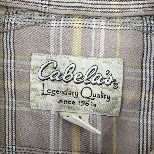 カベラス Cabelas LEGEND QUALITY 両胸フラップ チェック BDシャツ メンズ import:XL