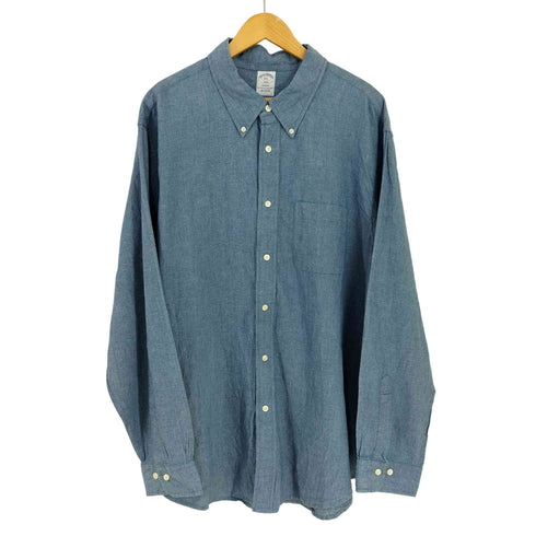 ブルックスブラザーズ BROOKS BROTHERS REGENT シャンブレー BDシャツ メンズ import:XXL