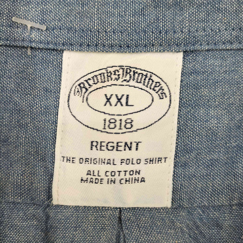 ブルックスブラザーズ BROOKS BROTHERS REGENT シャンブレー BDシャツ メンズ import:XXL