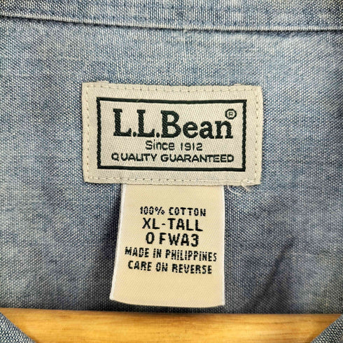 エルエルビーン L.L.Bean シャンブレー BDシャツ メンズ XL-TALL