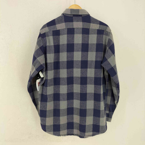 GANDER MOUNTAIN 90s made in usa 両胸フラップポケットコットンネルシャツ メンズ L TALL