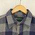 GANDER MOUNTAIN 90s made in usa 両胸フラップポケットコットンネルシャツ メンズ L TALL