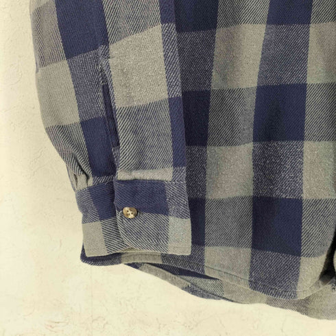 GANDER MOUNTAIN 90s made in usa 両胸フラップポケットコットンネルシャツ メンズ L TALL