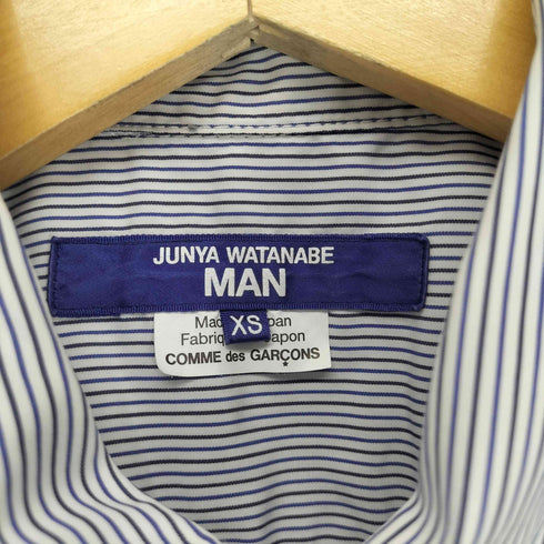 ジュンヤワタナベコムデギャルソンマン JUNYA WATANABE COMME des GARCONS MAN AD2023 24SS ストライプ半袖シャツ メンズ JPN:XS