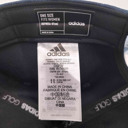 アディダス adidas メタルロゴ リボンキャップ レディース