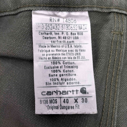 カーハート Carhartt メキシコ製 ダブルニーダックパンツ メンズ 40×30