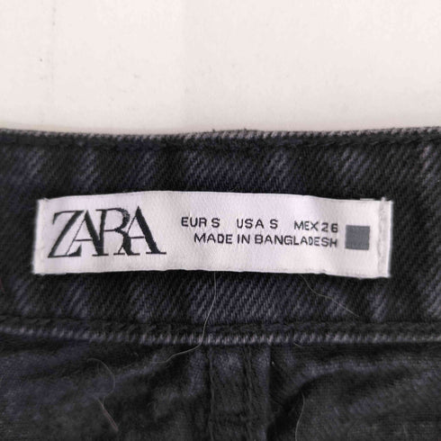 ザラ ZARA ブラック デニムスカート レディース S