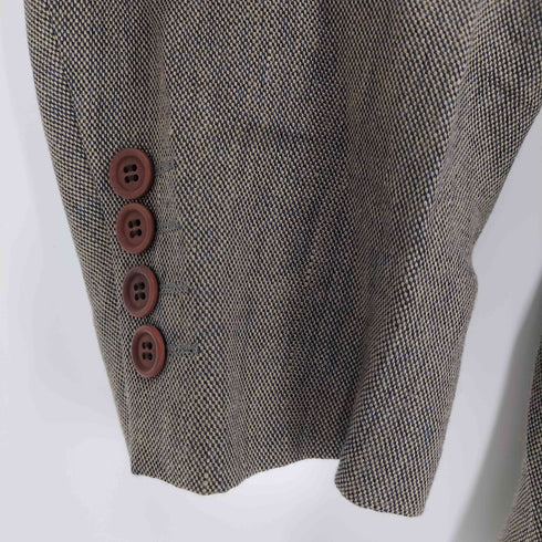 ヘンリーコットンズ Henry Cotton?s 3B リネン混 ウールテーラードジャケット メンズ 50