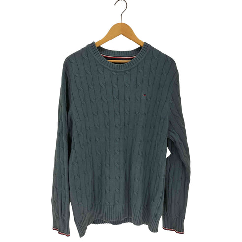 トミーヒルフィガー TOMMY HILFIGER コットンクルーネックセーター メンズ import:XL
