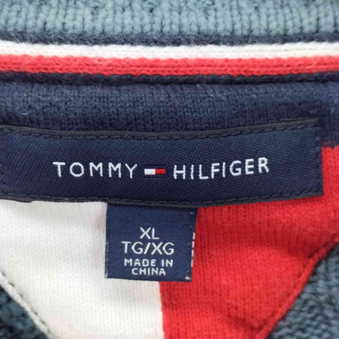 トミーヒルフィガー TOMMY HILFIGER コットンクルーネックセーター メンズ import:XL