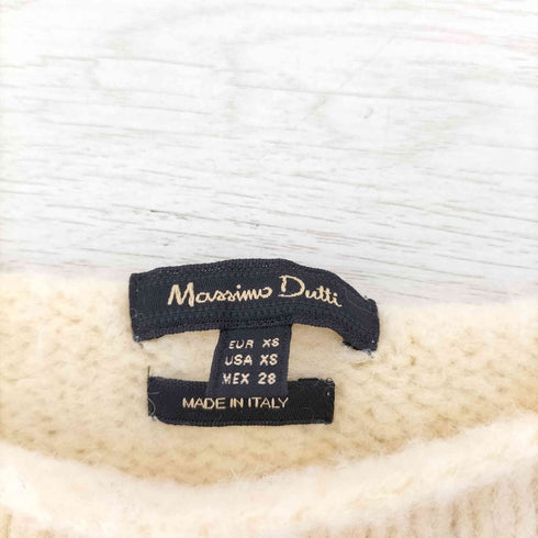 マッシモデュッティ Massimo Dutti イタリア製 アルパカ混 ボートネックニット レディース JPN:XS