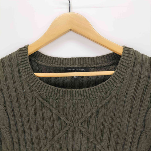 バナナリパブリック BANANA REPUBLIC ケーブル編みニット メンズ import:L